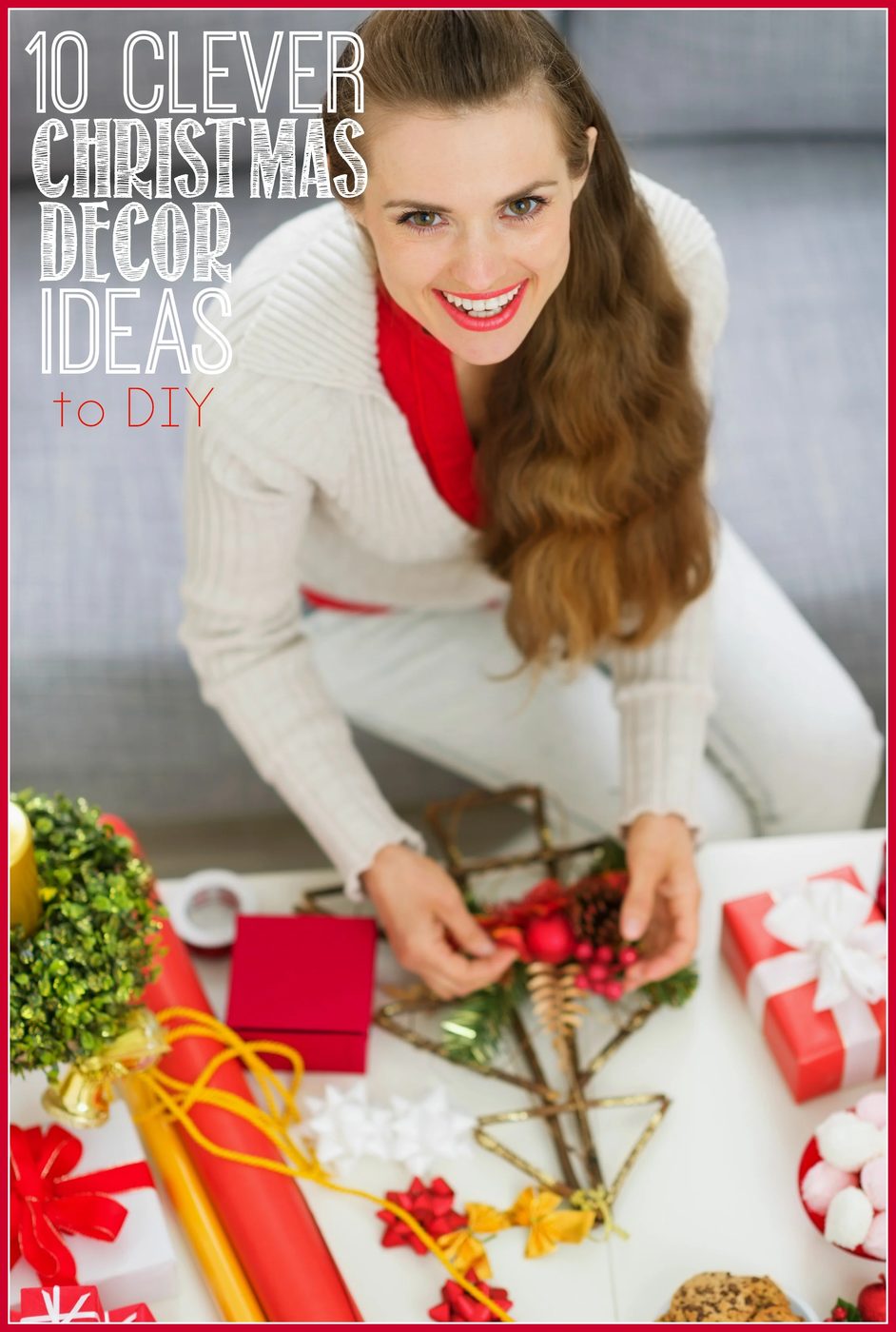 Need some Christmas Handmade inspiration. Find it with these 10 Clever Christmas Decor options - Tipsaholic, #Christmas, #decor, #holidays, #christmasdecor, #decorations, #Handmade