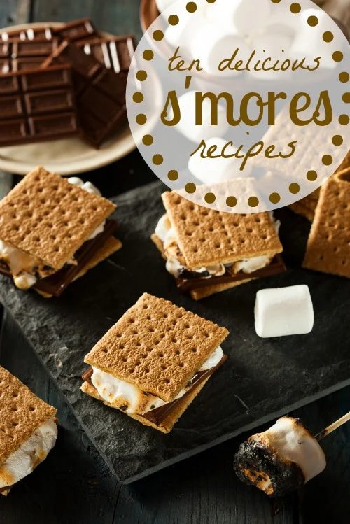 You don't have to go camping to enjoy the delicious flavor of s'mores. Get cooking with these 10 delicious s'mores inspired desserts! 10 Delicious S'mores Inspired Desserts via @ti