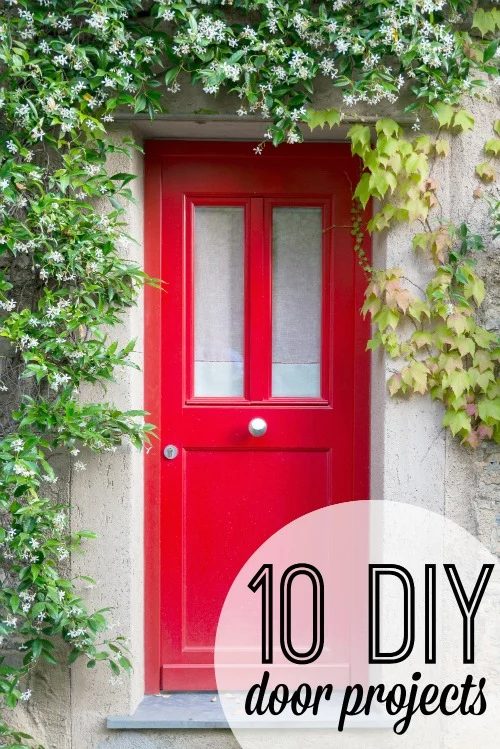 Doors are so functional that we sometimes forget that they can be made striking, too. look at these 10 Handmade door projects for some great options! 10 Handmade Door Projects via 