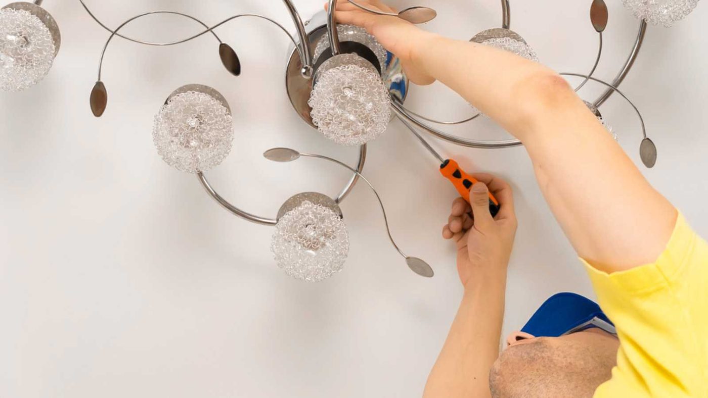Man fixing Light