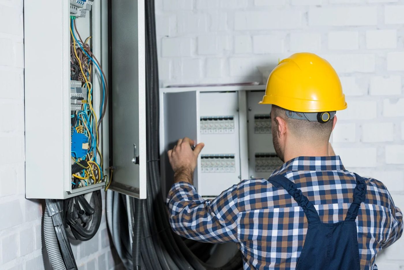 Man Fixing Electricity