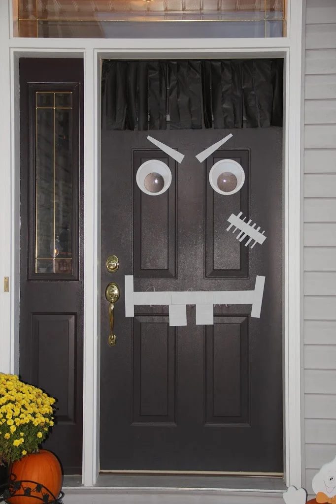 Halloween Door Monster decor option Bitz n Giggles