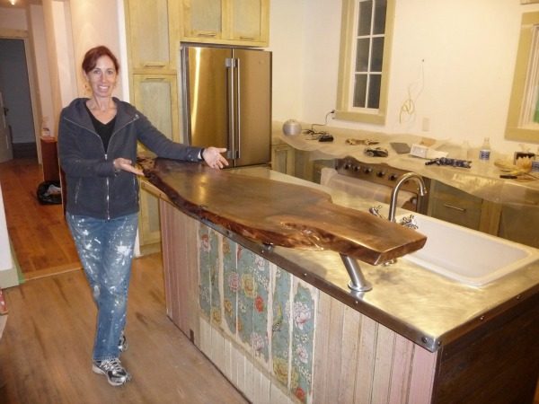 Russian River Schoolhouse zinc island