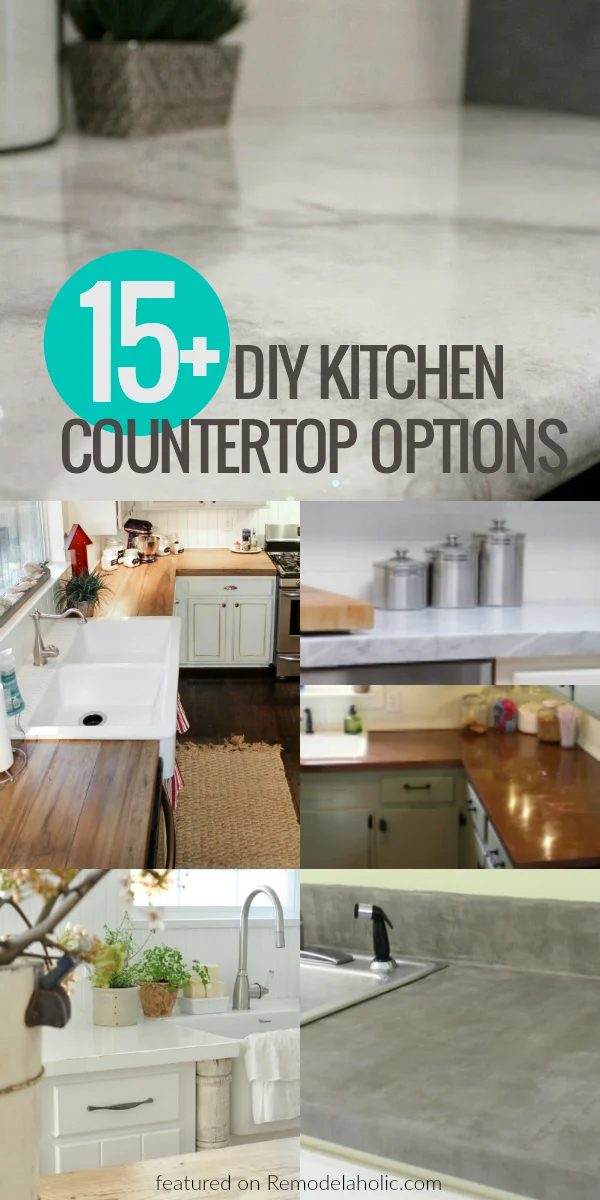 Update your kitchen on a modest-cost with these affordable Handmade kitchen countertop options -- from concrete to wood to painted countertops, there's a style that will fit your m
