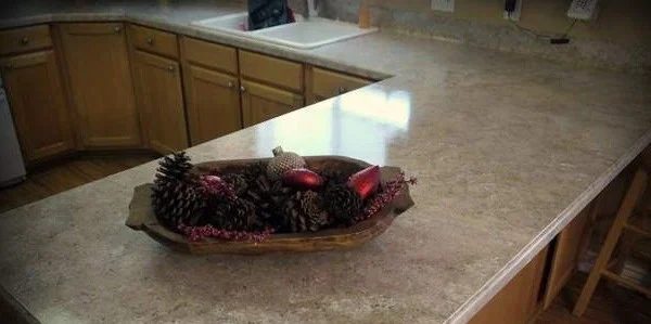 Red Hen Home faux granite makeover
