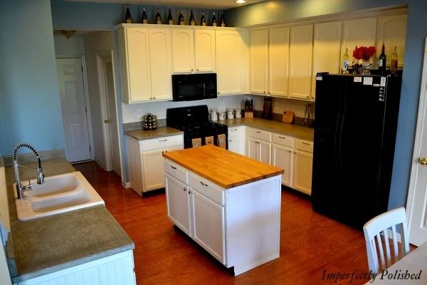 Imperfectly Polished concrete counters