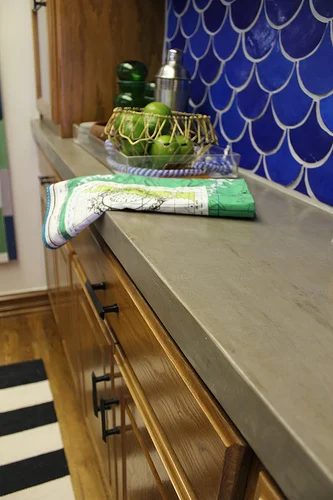 Kara Paslay Designs concrete over laminate