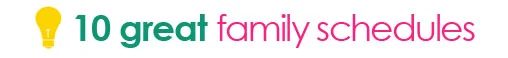 tipsaholic title divider - family schedules
