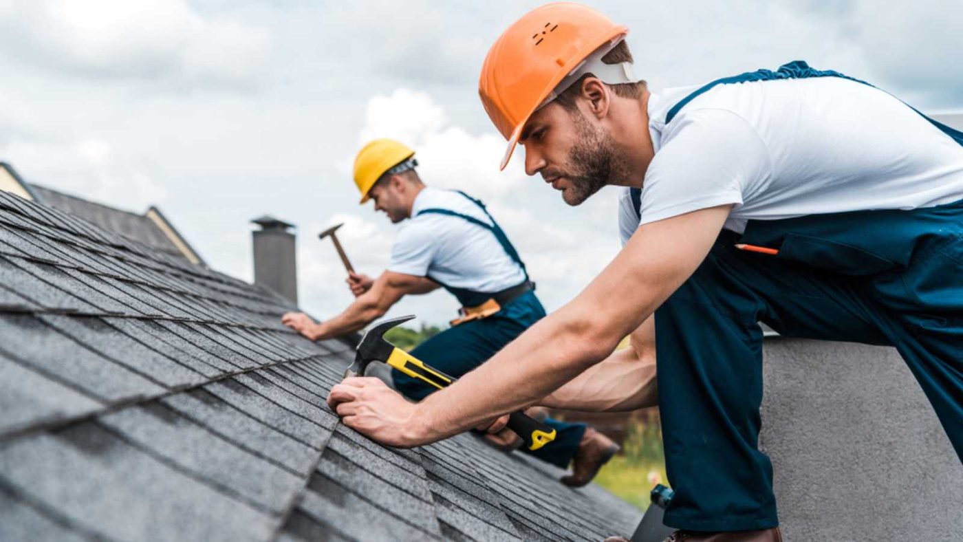 Man Doing Roofing Repairs