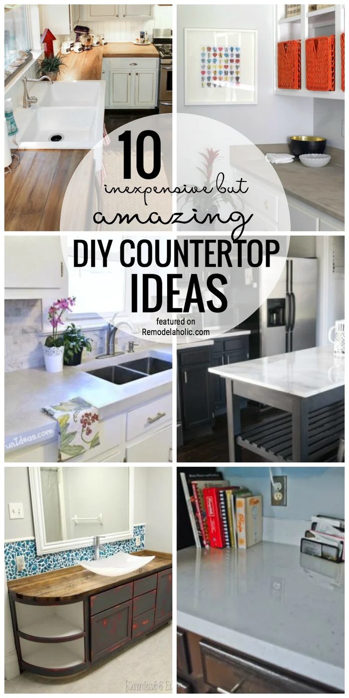 Get the look your want for countertops on a modest-cost with one of these 10 inexpensive but memorable Handmade countertop options featured on Bekob.com