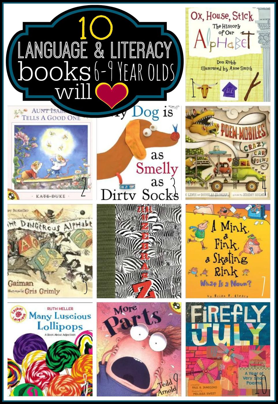 literacy books 6-9