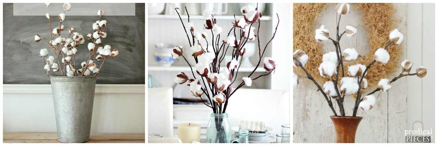 Cotton Stem Magnolia Market Handmade