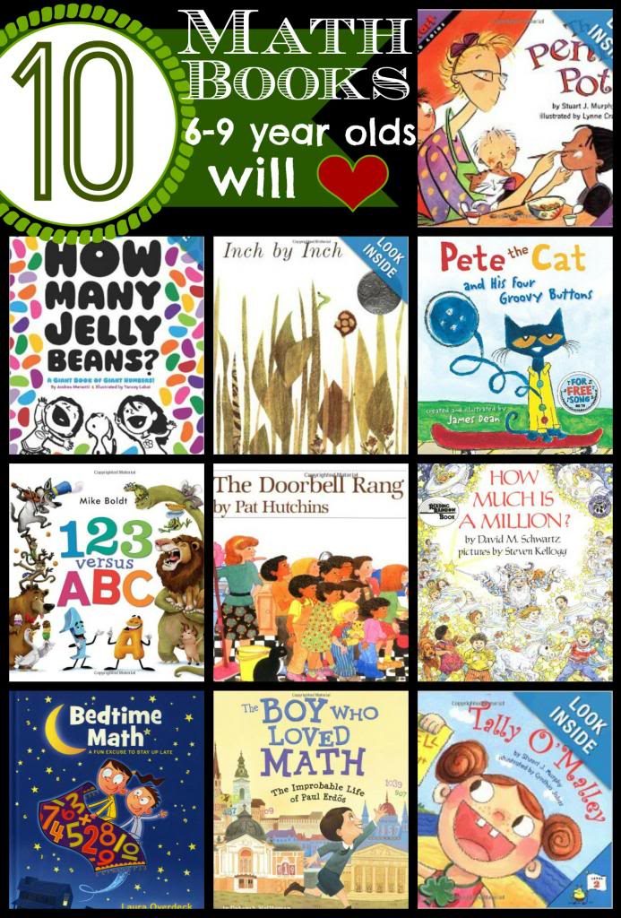 10 Math Books 6-9 Year Olds Will Love |Tipsaholic.com #education #math #books #reading #kids