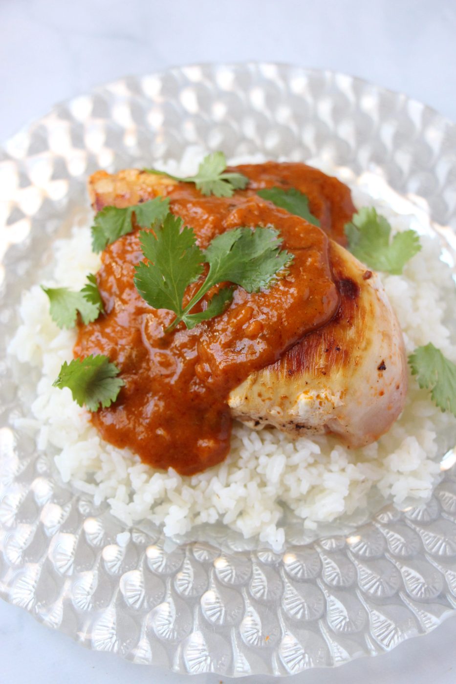 A direct and quick dinner recipe for 10 minute butter chicken via Bekob.com