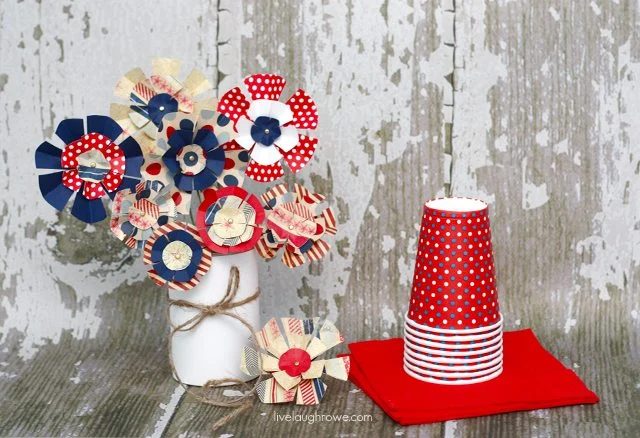 clearly Fun Handmade Patriotic Paper Flowers