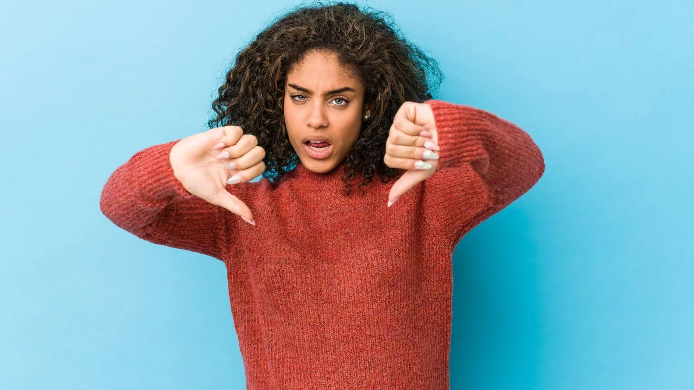 Woman Thumbsdown DP