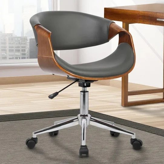 Home Office Desk Chair Wayfair Egremont Task Chair Faux Leather And Wood
