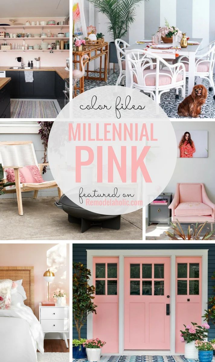 Millennial Pink: Why this desaturated pink color is showing up everywhere, and why it's here to stay. Tips for decorating with blush pink, including best paint colors and decor sou