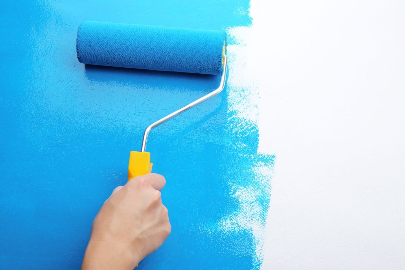 Blue Paint Roller