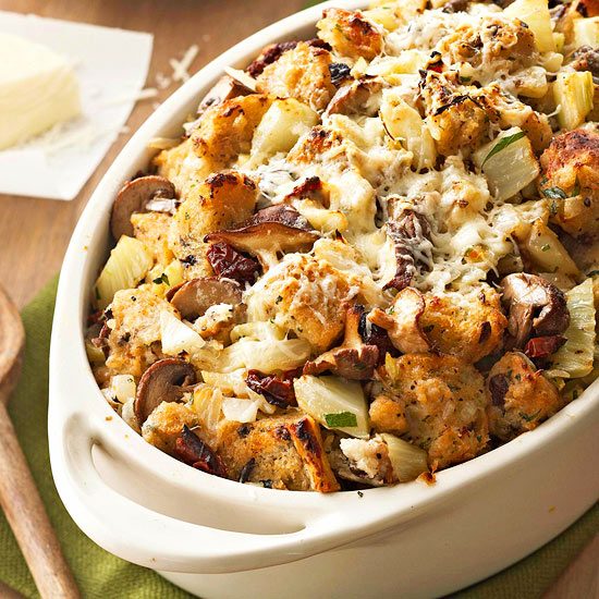 Thanksgiving has special types of food that most people eat, but there are lots of different ways to prepare each dish. Stuffing is a Thanksgiving staple. Try one of these 10 Uniqu