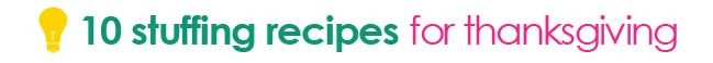 tipsaholic title divider - 10 stuffing recipes