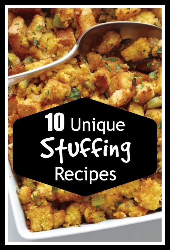 Thanksgiving has special types of food that most people eat, but there are lots of different ways to prepare each dish. Stuffing is a Thanksgiving staple. Try one of these 10 Uniqu