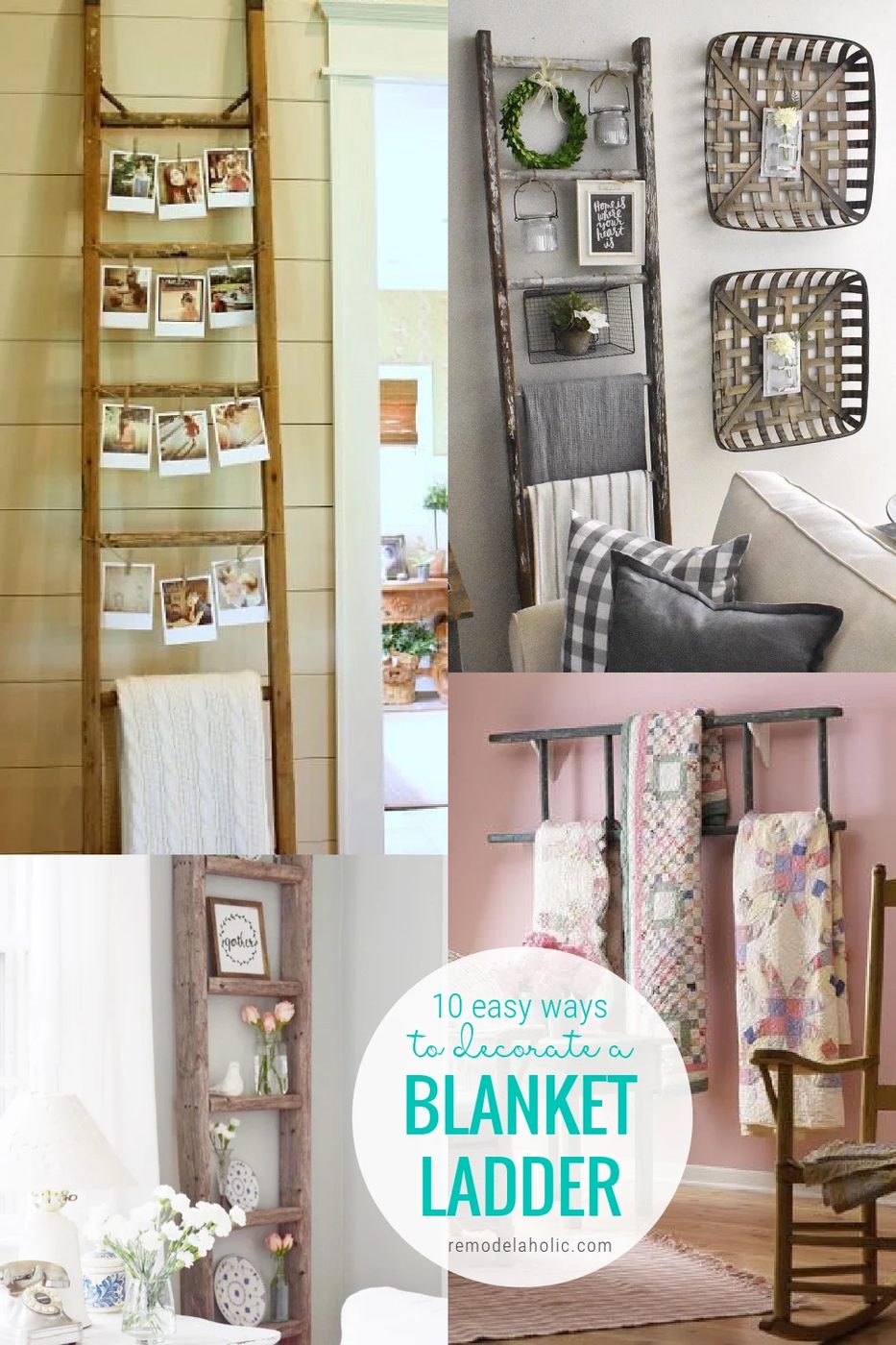10 straightforward Ways To Decorate A Blanket Ladder Bekob
