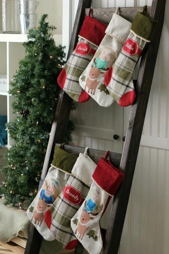 Stocking Ladder For Christmas Ladder Decor, Gluesticks Blog
