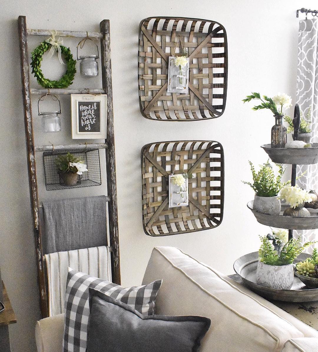 straightforward Ladder Decor options: Farmhouse Ladder Decor, Nested Sanctuary
