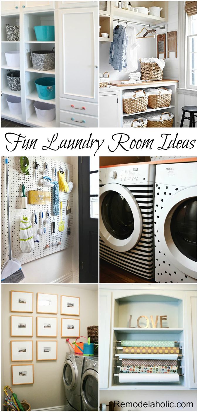 Fun Laundry Room Details to add to your wash room! #laundry #design #details @Bekob