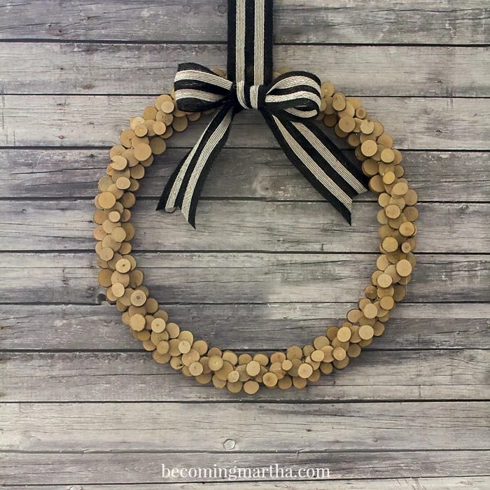 Wood Slice Wreath 5