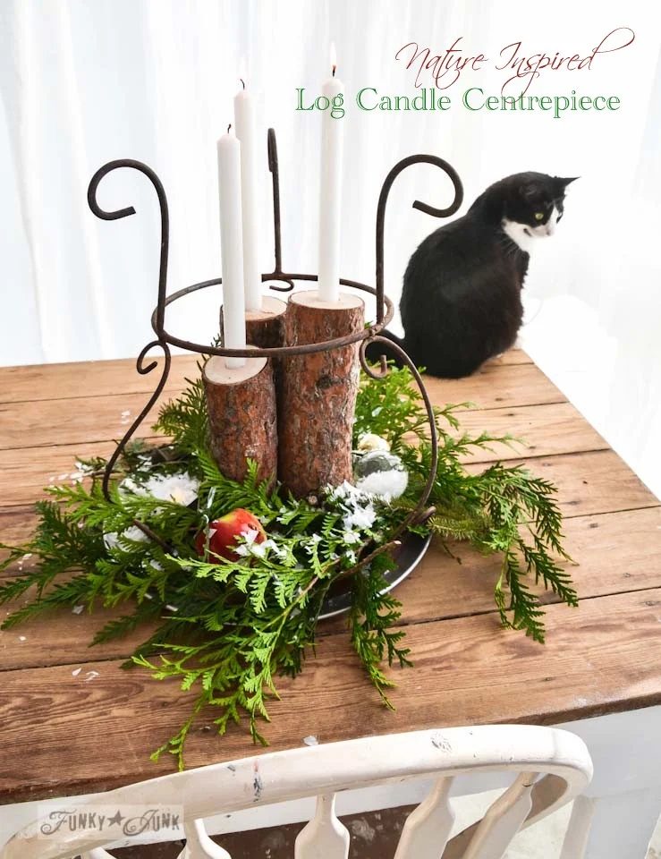 Log Centerpiece 04291