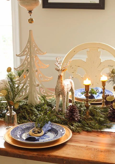 Vertical Woodland Tablescape