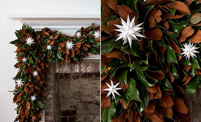 Gardenandgun.com Files Garland Moravian Star Ornaments 1