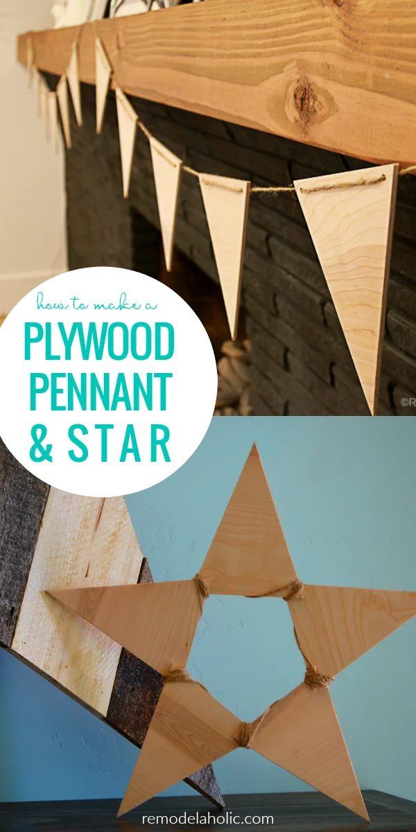 How To Make A Plywood Triangle Pennant Star And Matching Banner @Bekob