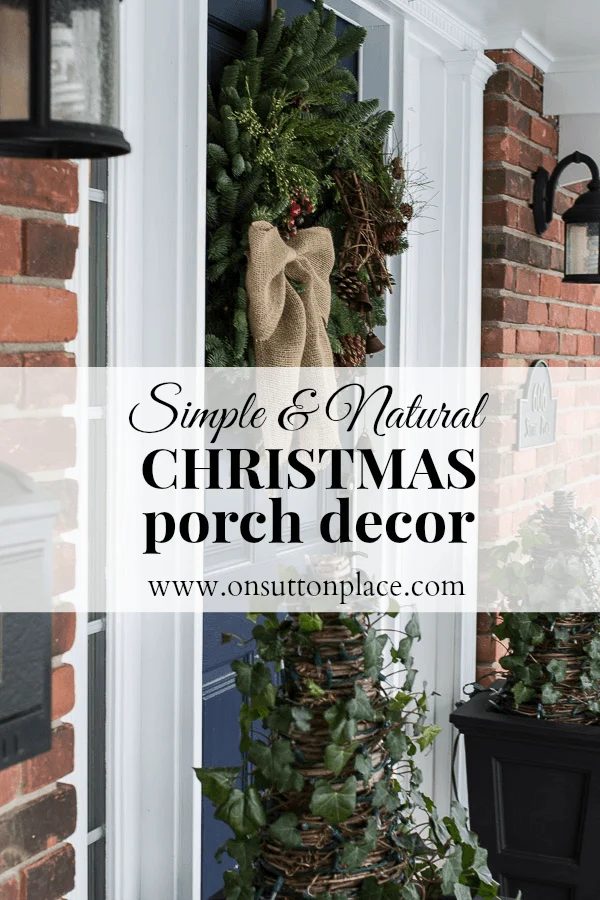 direct Natural Christmas Porch Decor