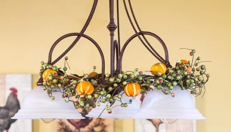 Citrus Ornaments On Garland