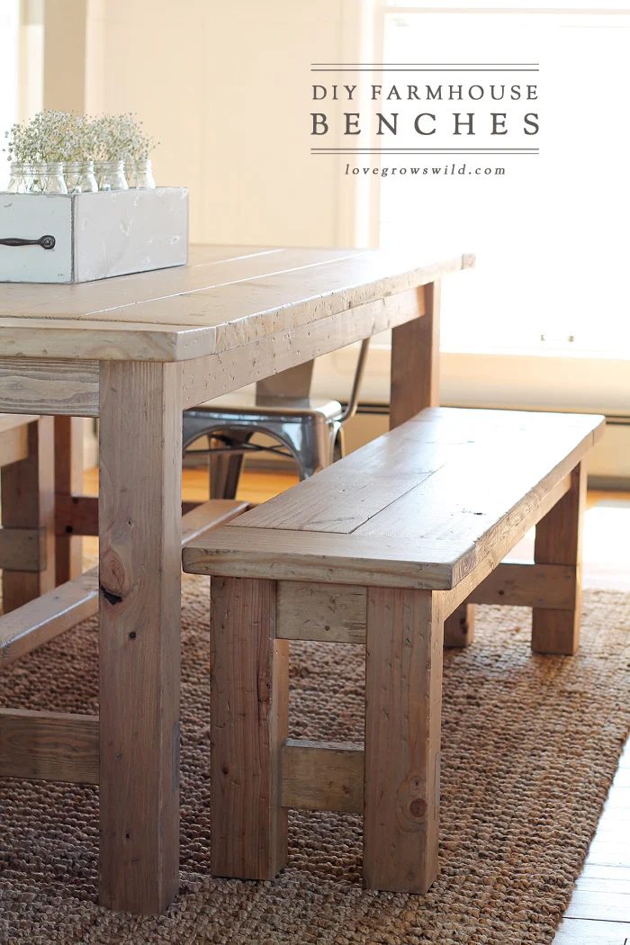 Handmade Farmhouse Bench Final