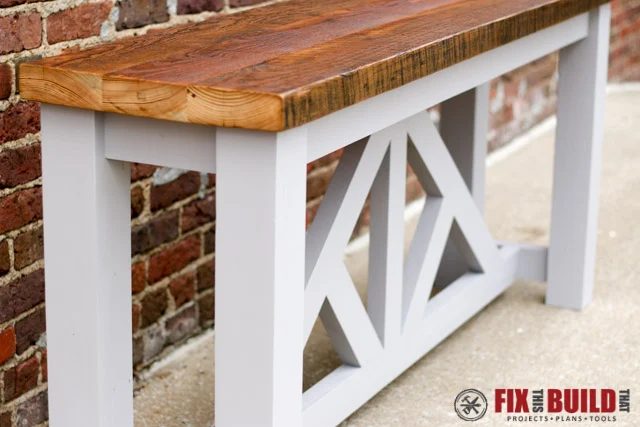 Handmade Truss Console Table 103