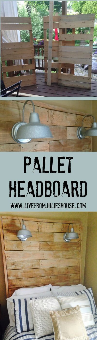 Pallet Headboard Pinterest Image