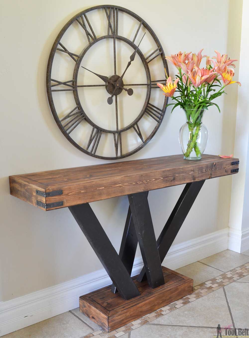2x4 Console Table Hertoolbelt Vert