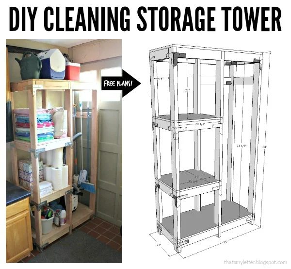 Cleaning Storage Tower Collage