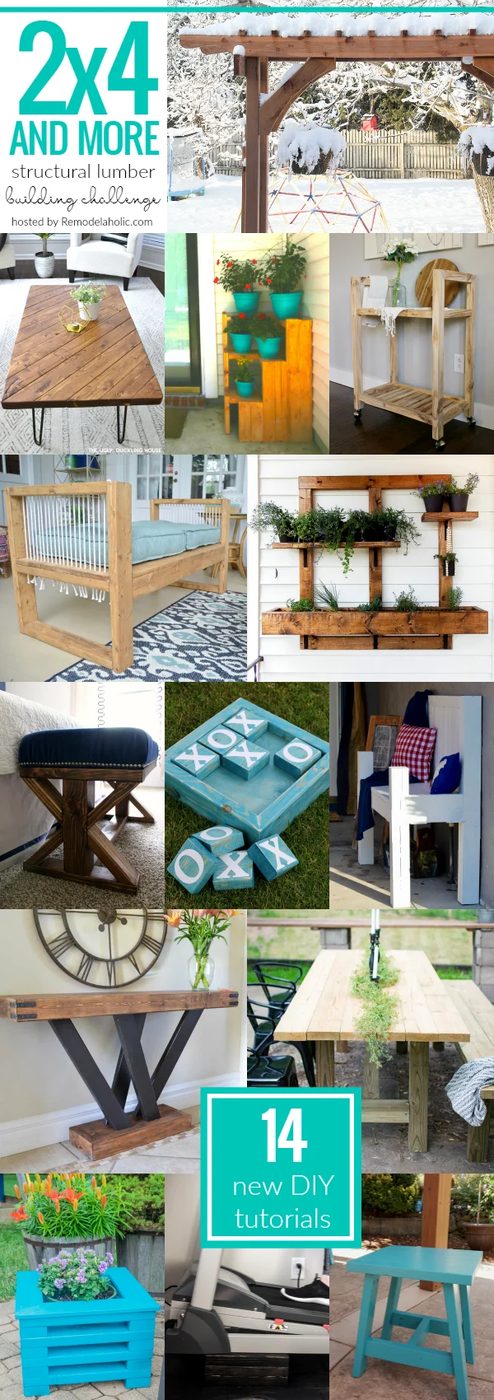 14 memorable New 2x4 Project Tutorials! All of these projects are built using 2x4s and other modest-cost-friendly structural lumber, and they are well fitted for your home, yard, a