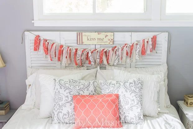 Turn a closet door into a headboard - Marty's Musings