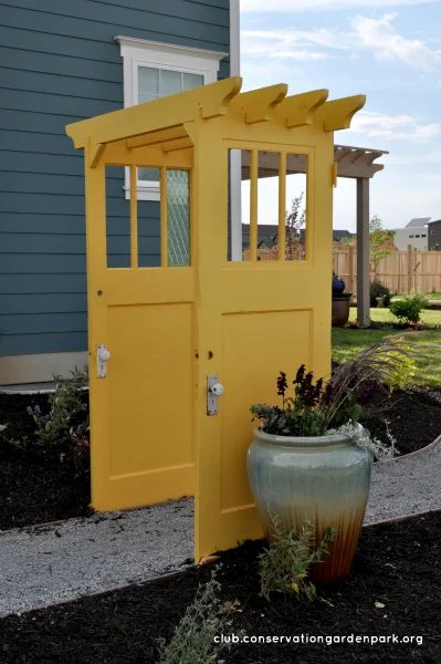 recycled-door-arbor-conservation-garden-park