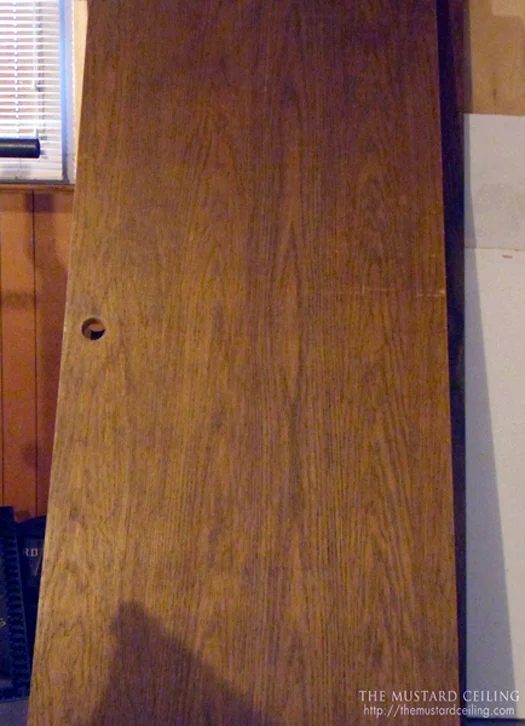 before wooden door turned into butcher block countertops, The Mustard Ceiling on @Bekob