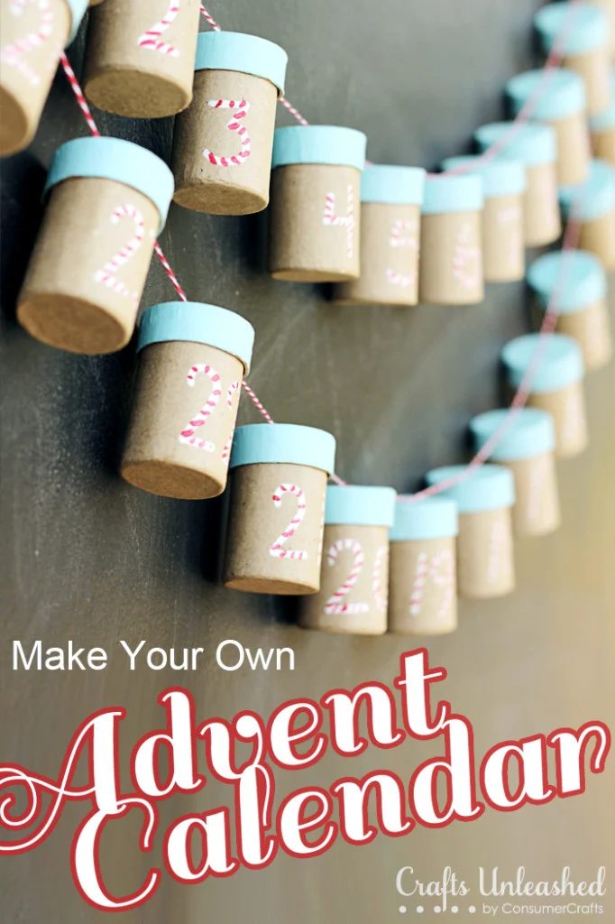 Find a fun way to countdown the days to Christmas and get a little crafty. Try one of these adorable 11 Handmade Christmas Advent Calendar Garlands ~ Tipsaholic.com #Christmas #cou