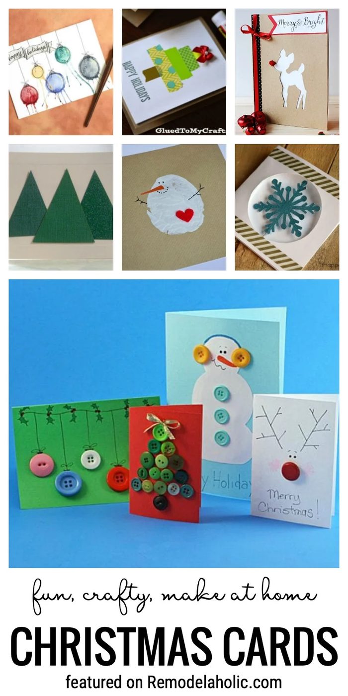 Fun, Crafty, Make At Home Christmas Cards Featured On Bekob.com