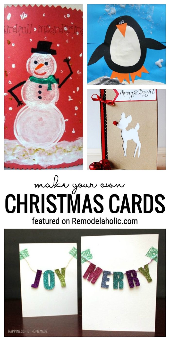 Adorable Handmade Christmas Cards You Can Make At Home Featured On Bekob.com