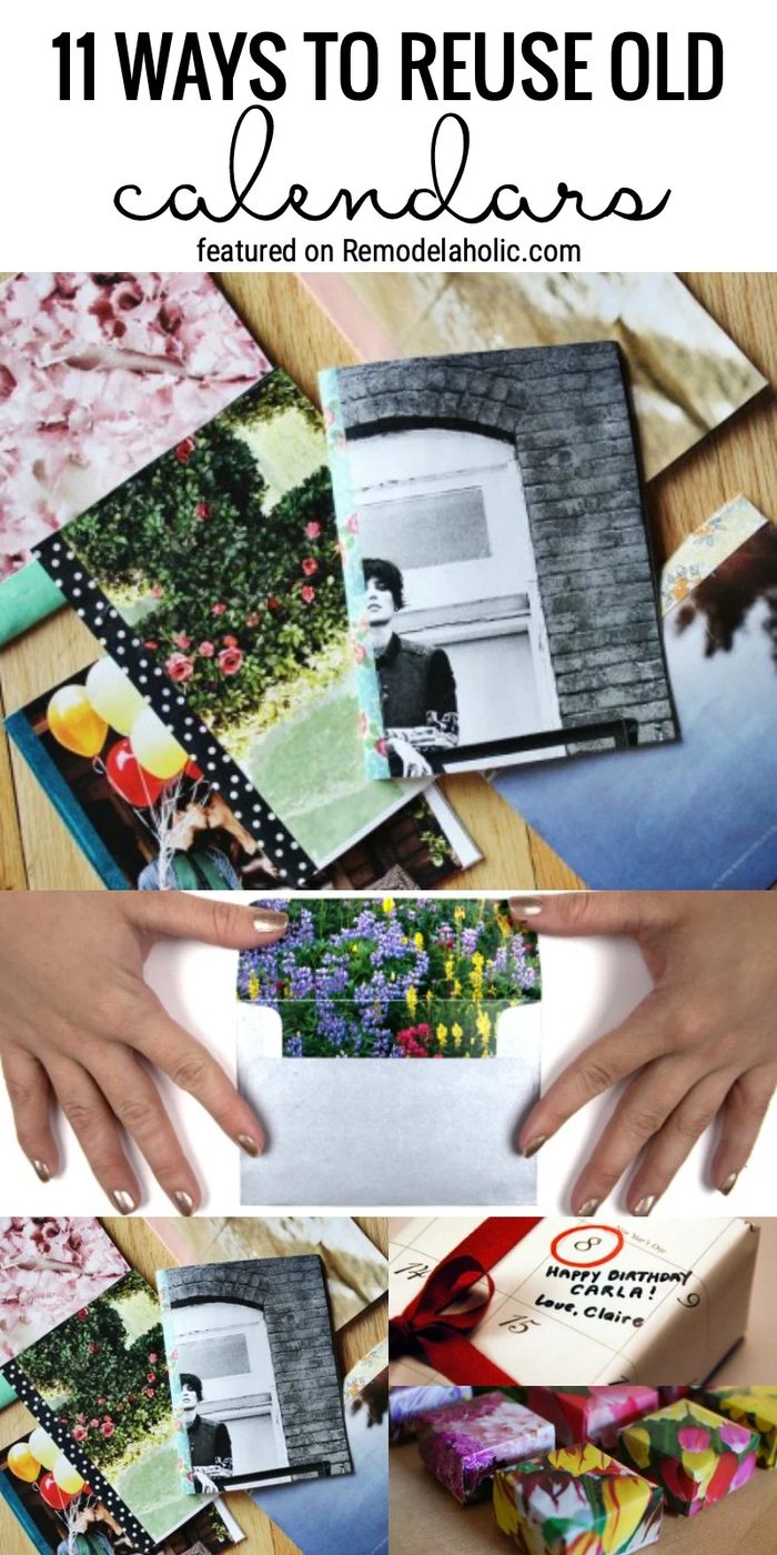 11 Fun And Resourceful Ways To Reuse Old Calendars For New Handmade Projects Featured On Bekob.com